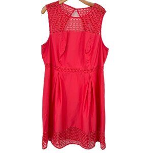 Calvin Klein women's dress orange lace trim sleeveless size 20 W plus